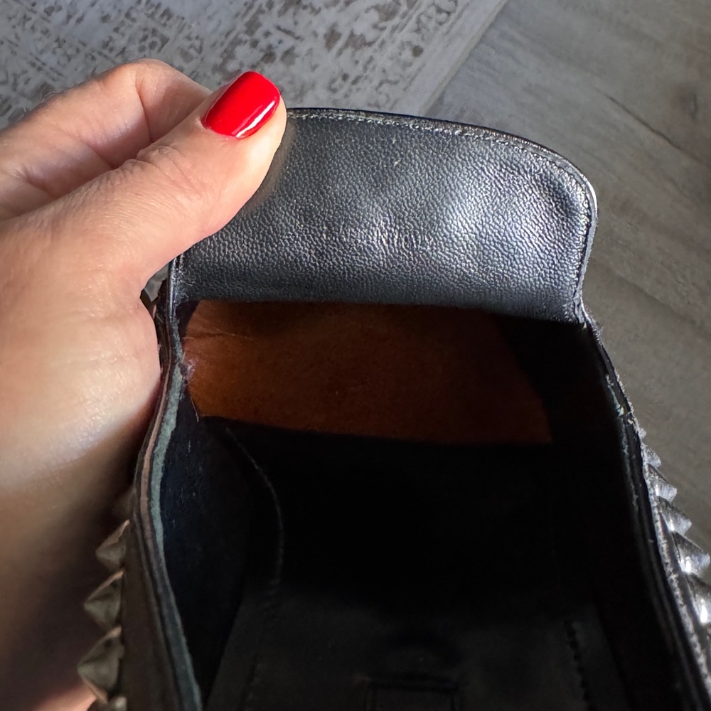 Prada Spazzalaro Studded men’s Black Loafers - Picture 6 of 9